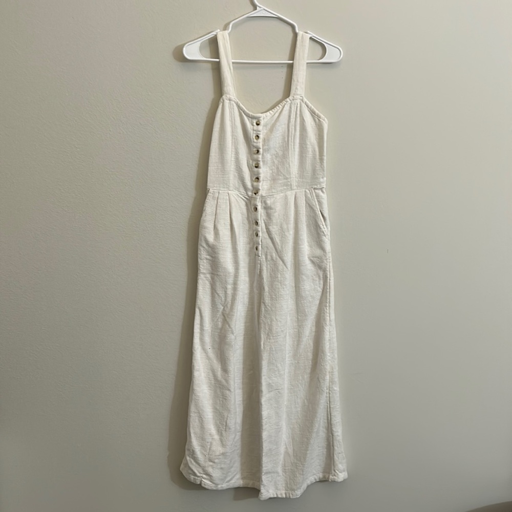 100% cotton sleeveless jumpsuit